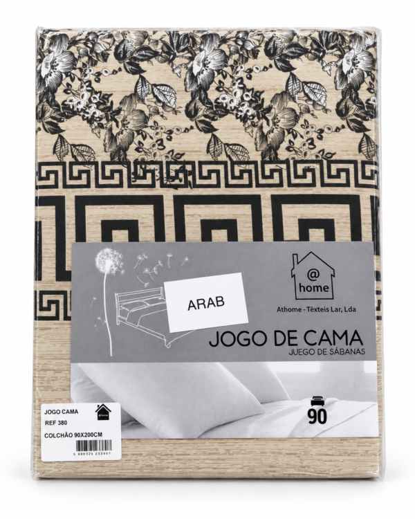 JOGO CAMA ESTAMPADOARAB 90*200
