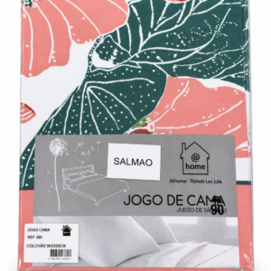 JOGO CAMA ESTAMPADO SALMAO 90*200