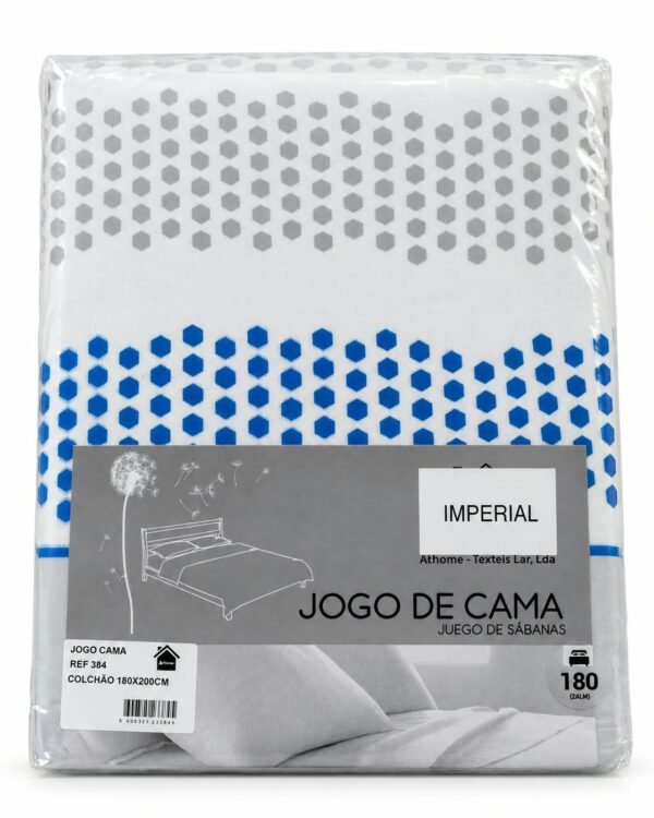 JOGO CAMA ESTAMPADO IMPERIAL 180X200CM