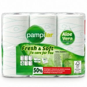 PAMPILAR PAPEL 6 ROLOS COMPACTO ALOEVERA