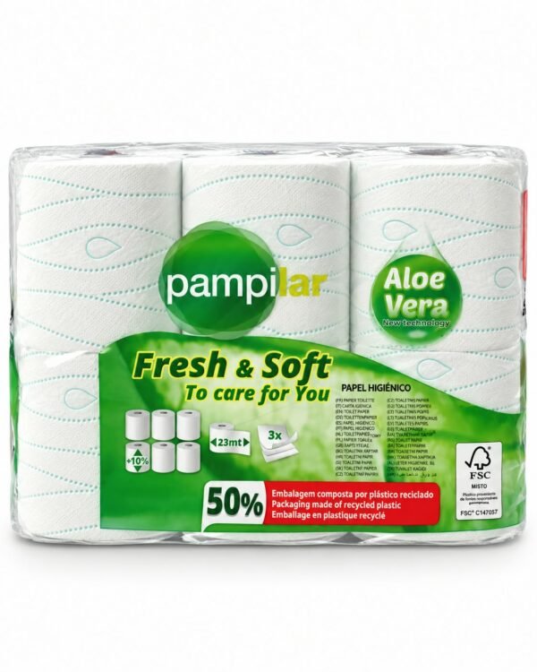 PAMPILAR PAPEL 6 ROLOS COMPACTO ALOEVERA