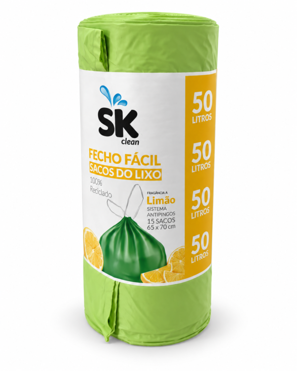 SACOS LIXO 50L LIMAO