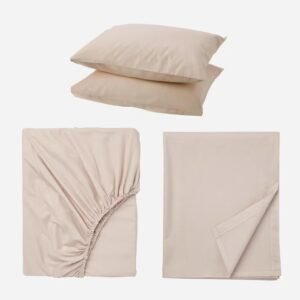 JOGO CAMA CAQUI LISO 150X200CM
