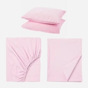 JOGO CAMA LISO ROSA 180X200CM