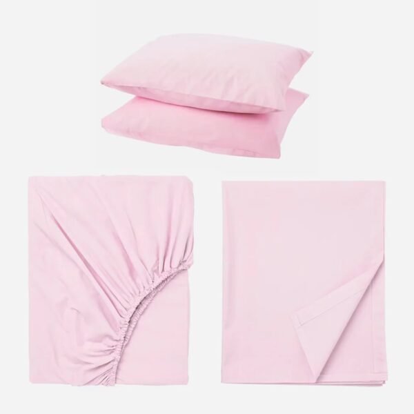 JOGO CAMA LISO ROSA 180X200CM